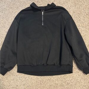 SHEIN Black Half-Zip Jacket